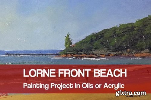 Acrylic Painting Seascape - Lorne Front Beach